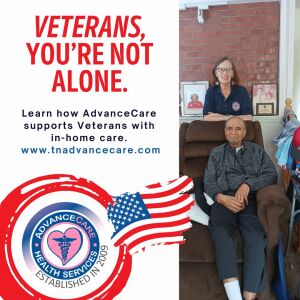 AdvanceCare Veterans Care in Tennessee AdvanceCare provides veteran services with in-home care